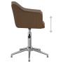 Swivel dining chairs 2 units dark brown fabric by vidaXL, dining chairs - Ref: Foro24-331202, Price: 133,99 €, Discount: %