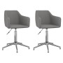 Swivel dining chairs 2 units light gray fabric by vidaXL, dining chairs - Ref: Foro24-331197, Price: 124,47 €, Discount: %