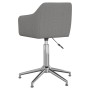 Swivel dining chairs 2 units light gray fabric by vidaXL, dining chairs - Ref: Foro24-331197, Price: 124,47 €, Discount: %