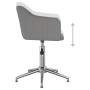 Swivel dining chairs 2 units light gray fabric by vidaXL, dining chairs - Ref: Foro24-331197, Price: 124,47 €, Discount: %