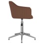 Swivel dining chairs 4 units brown fabric by vidaXL, dining chairs - Ref: Foro24-3092858, Price: 256,01 €, Discount: %