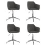 Swivel dining chairs 4 units dark gray fabric by vidaXL, dining chairs - Ref: Foro24-3092855, Price: 247,99 €, Discount: %