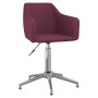 Sillas de comedor giratorias 2 unidades tela morado de vidaXL, Sillas de comedor - Ref: Foro24-331208, Precio: 124,87 €, Desc...