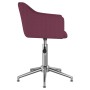 Sillas de comedor giratorias 2 unidades tela morado de vidaXL, Sillas de comedor - Ref: Foro24-331208, Precio: 124,87 €, Desc...