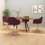 Swivel dining chairs 4 units purple fabric by vidaXL, dining chairs - Ref: Foro24-3092865, Price: 243,75 €, Discount: %