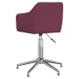 Sillas de comedor giratorias 2 unidades tela morado de vidaXL, Sillas de comedor - Ref: Foro24-331208, Precio: 124,87 €, Desc...