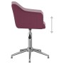 Sillas de comedor giratorias 2 unidades tela morado de vidaXL, Sillas de comedor - Ref: Foro24-331208, Precio: 124,87 €, Desc...