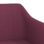 Sillas de comedor giratorias 2 unidades tela morado de vidaXL, Sillas de comedor - Ref: Foro24-331208, Precio: 124,87 €, Desc...