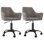 Swivel dining chairs 2 units light gray velvet by vidaXL, dining chairs - Ref: Foro24-330985, Price: 135,94 €, Discount: %