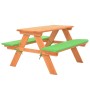 Children's picnic table with fir wood benches 89x79x50 cm by vidaXL, Garden sets - Ref: Foro24-91793, Price: 64,65 €, Discoun...