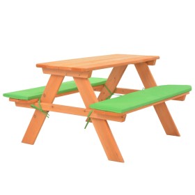 Mesa de pícnic para niños con bancos madera abeto 89x79x50 cm de vidaXL, Conjuntos de jardín - Ref: Foro24-91793, Precio: 64,...