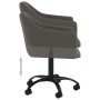 Swivel dining chairs 2 units dark gray velvet by vidaXL, dining chairs - Ref: Foro24-331222, Price: 122,15 €, Discount: %