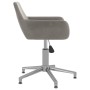 Light Gray Velvet Swivel Dining Chair by vidaXL, dining chairs - Ref: Foro24-331085, Price: 80,99 €, Discount: %