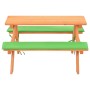 Mesa de pícnic para niños con bancos madera abeto 89x79x50 cm de vidaXL, Conjuntos de jardín - Ref: Foro24-91793, Precio: 64,...