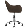 Swivel dining chairs 4 units dark brown fabric by vidaXL, dining chairs - Ref: Foro24-3090269, Price: 270,45 €, Discount: %