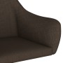 Swivel dining chairs 4 units dark brown fabric by vidaXL, dining chairs - Ref: Foro24-3090269, Price: 270,45 €, Discount: %