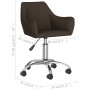 Swivel dining chairs 4 units dark brown fabric by vidaXL, dining chairs - Ref: Foro24-3090269, Price: 270,45 €, Discount: %