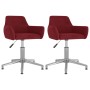 Swivel dining chairs 2 units red velvet by vidaXL, dining chairs - Ref: Foro24-331101, Price: 120,99 €, Discount: %