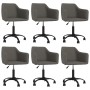 Swivel dining chairs 6 units dark gray velvet by vidaXL, dining chairs - Ref: Foro24-3092903, Price: 376,65 €, Discount: %