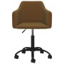 Swivel dining chairs, 2 units, brown velvet by vidaXL, dining chairs - Ref: Foro24-331229, Price: 122,97 €, Discount: %