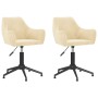 Swivel dining chairs 2 pcs cream velvet by vidaXL, dining chairs - Ref: Foro24-331016, Price: 138,97 €, Discount: %