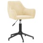 Swivel dining chairs 2 pcs cream velvet by vidaXL, dining chairs - Ref: Foro24-331016, Price: 138,97 €, Discount: %