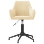 Swivel dining chairs 2 pcs cream velvet by vidaXL, dining chairs - Ref: Foro24-331016, Price: 138,97 €, Discount: %