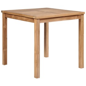 Solid teak wood garden table 80x80x77 cm by vidaXL, Garden tables - Ref: Foro24-44996, Price: 216,99 €, Discount: %