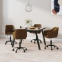 Swivel dining chairs 4 units brown velvet by vidaXL, dining chairs - Ref: Foro24-3092899, Price: 239,50 €, Discount: %