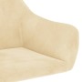 Swivel dining chairs 2 pcs cream velvet by vidaXL, dining chairs - Ref: Foro24-331016, Price: 138,97 €, Discount: %