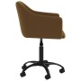 Swivel dining chairs 4 units brown velvet by vidaXL, dining chairs - Ref: Foro24-3092899, Price: 239,50 €, Discount: %