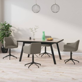 Swivel dining chairs 4 units light gray velvet by vidaXL, dining chairs - Ref: Foro24-3092924, Price: 243,96 €, Discount: %