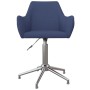 Swivel dining chairs 2 units blue fabric by vidaXL, dining chairs - Ref: Foro24-330967, Price: 138,67 €, Discount: %