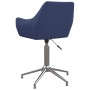 Drehbare Esszimmerstühle, 2 Einheiten, blauer Stoff von vidaXL, Essstühle - Ref: Foro24-330967, Preis: 138,67 €, Rabatt: %