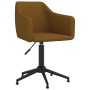 Swivel dining chairs 2 units brown velvet by vidaXL, dining chairs - Ref: Foro24-331251, Price: 124,93 €, Discount: %