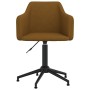 Swivel dining chairs 2 units brown velvet by vidaXL, dining chairs - Ref: Foro24-331251, Price: 124,93 €, Discount: %