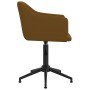 Swivel dining chairs 2 units brown velvet by vidaXL, dining chairs - Ref: Foro24-331251, Price: 124,93 €, Discount: %