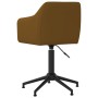 Swivel dining chairs 2 units brown velvet by vidaXL, dining chairs - Ref: Foro24-331251, Price: 124,93 €, Discount: %