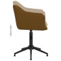 Swivel dining chairs 2 units brown velvet by vidaXL, dining chairs - Ref: Foro24-331251, Price: 124,93 €, Discount: %