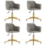 Swivel dining chairs 4 units light gray velvet by vidaXL, dining chairs - Ref: Foro24-3092957, Price: 269,99 €, Discount: %