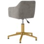 Swivel dining chairs 4 units light gray velvet by vidaXL, dining chairs - Ref: Foro24-3092957, Price: 269,99 €, Discount: %