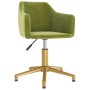 Swivel dining chairs 2 units light green velvet by vidaXL, dining chairs - Ref: Foro24-331279, Price: 137,36 €, Discount: %