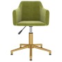 Swivel dining chairs 2 units light green velvet by vidaXL, dining chairs - Ref: Foro24-331279, Price: 137,36 €, Discount: %