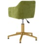 Swivel dining chairs 2 units light green velvet by vidaXL, dining chairs - Ref: Foro24-331279, Price: 137,36 €, Discount: %