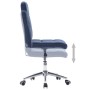 Sillas de comedor 2 unidades tela azul de vidaXL, Sillas de comedor - Ref: Foro24-283583, Precio: 109,94 €, Descuento: %