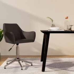 Silla de comedor giratoria de tela marrón oscuro de vidaXL, Sillas de comedor - Ref: Foro24-330954, Precio: 83,87 €, Descuent...