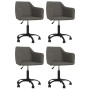 Swivel dining chairs 4 units dark gray velvet by vidaXL, dining chairs - Ref: Foro24-3092892, Price: 242,51 €, Discount: %