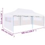 Faltbare Partyzelt-Seitenwände aus weißem Stahl 3x6 m von vidaXL, Zelte und Pavillons - Ref: Foro24-48863, Preis: 204,33 €, R...