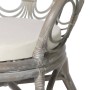 Dining chair with gray natural rattan and linen cushion by vidaXL, dining chairs - Ref: Foro24-325476, Price: 134,52 €, Disco...