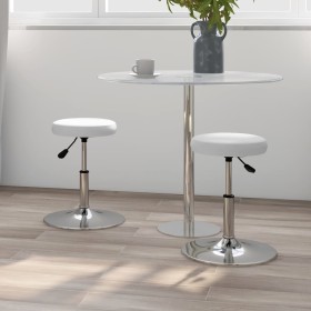 Sillas de comedor 2 unidades cuero sintético blanco de vidaXL, Sillas de comedor - Ref: Foro24-333077, Precio: 74,08 €, Descu...